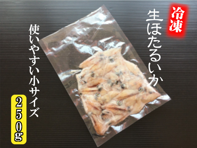 ほたるいか 生冷凍 鳥取県 兵庫県産 250g 冷凍便 通販 お取り寄せ 鮮魚屋 マルワフーズ渡辺水産